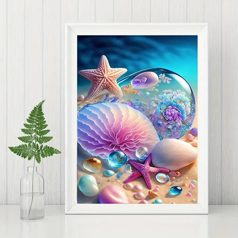 Beach Diamond Painting Kits - 5D DIY Seashell Art