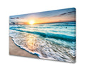 Baisuart S02269 Canvas Prints Wall Art Beach Sunset Paintings Ocean Waves Nature Pictures Stretched Canvas Wooden Framed for living Room Bedroom and Home Office Wall Decor Posters