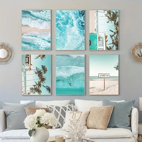 6 pc  Ocean Breeze Gallery Wall Set