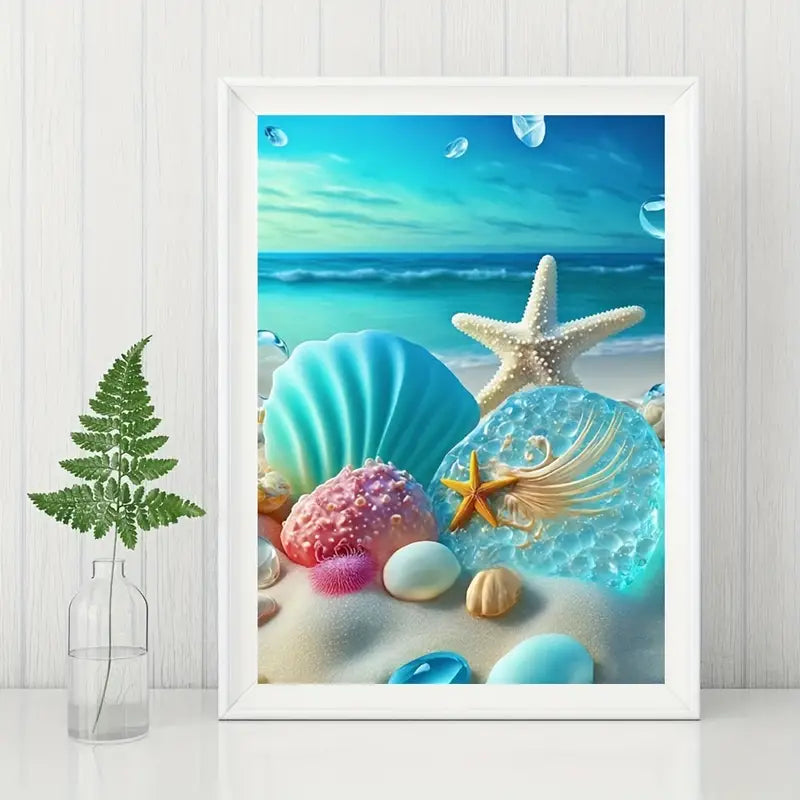 Beach Diamond Painting Kits - 5D DIY Seashell Art