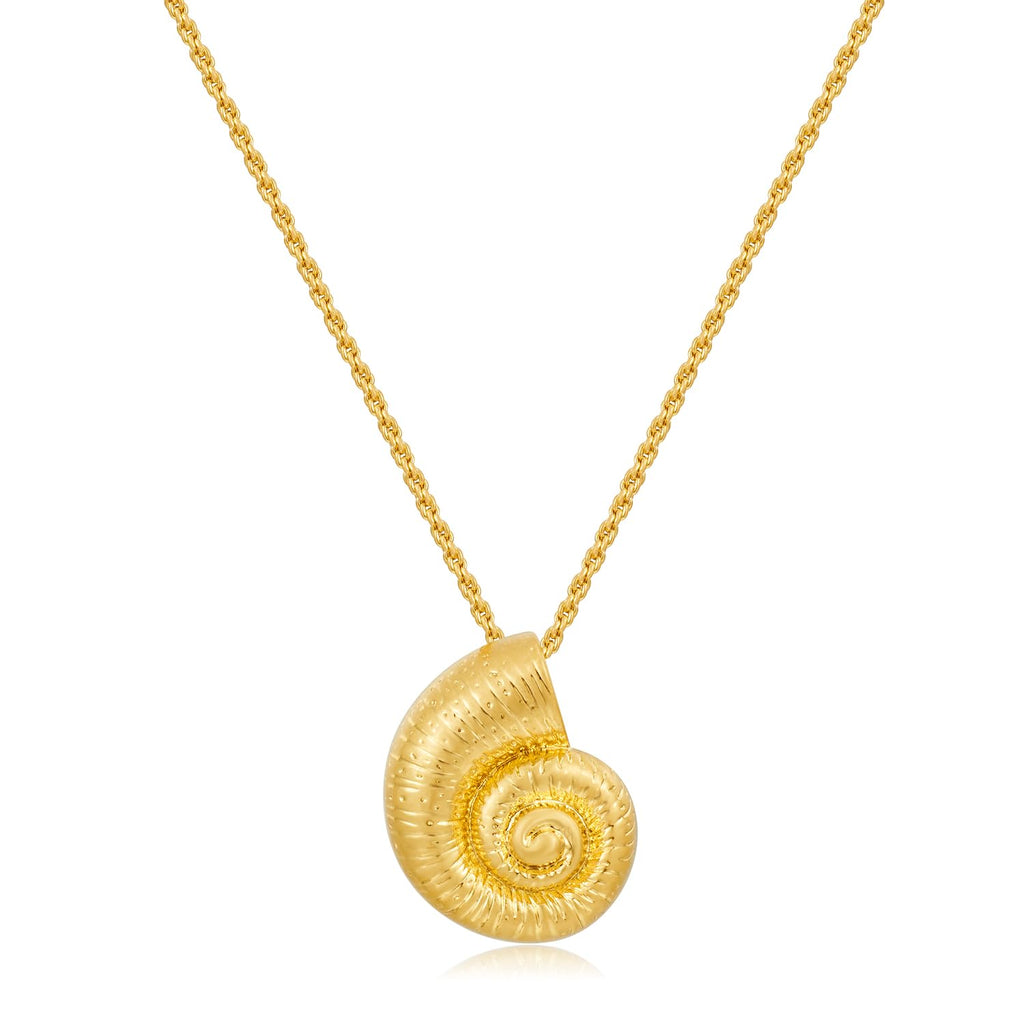 Golden Nautilus Pendant