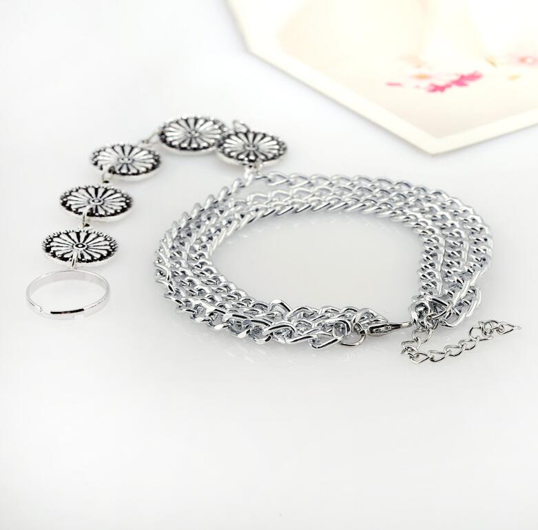 Vintage Floral Beach Anklet