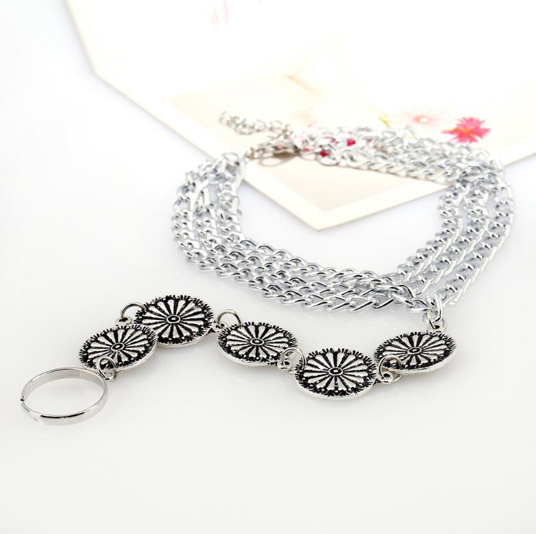 Vintage Floral Beach Anklet