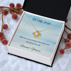 Love Knot Necklace Gift for Wife / Forever Yours