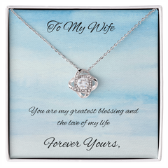 Love Knot Necklace Gift for Wife / Forever Yours