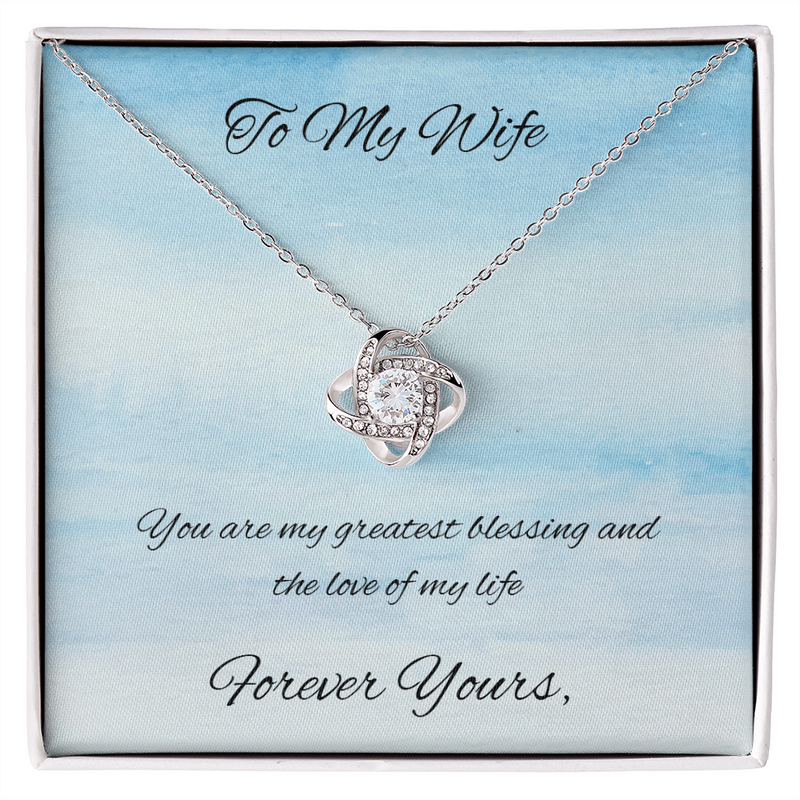 Love Knot Necklace Gift for Wife / Forever Yours