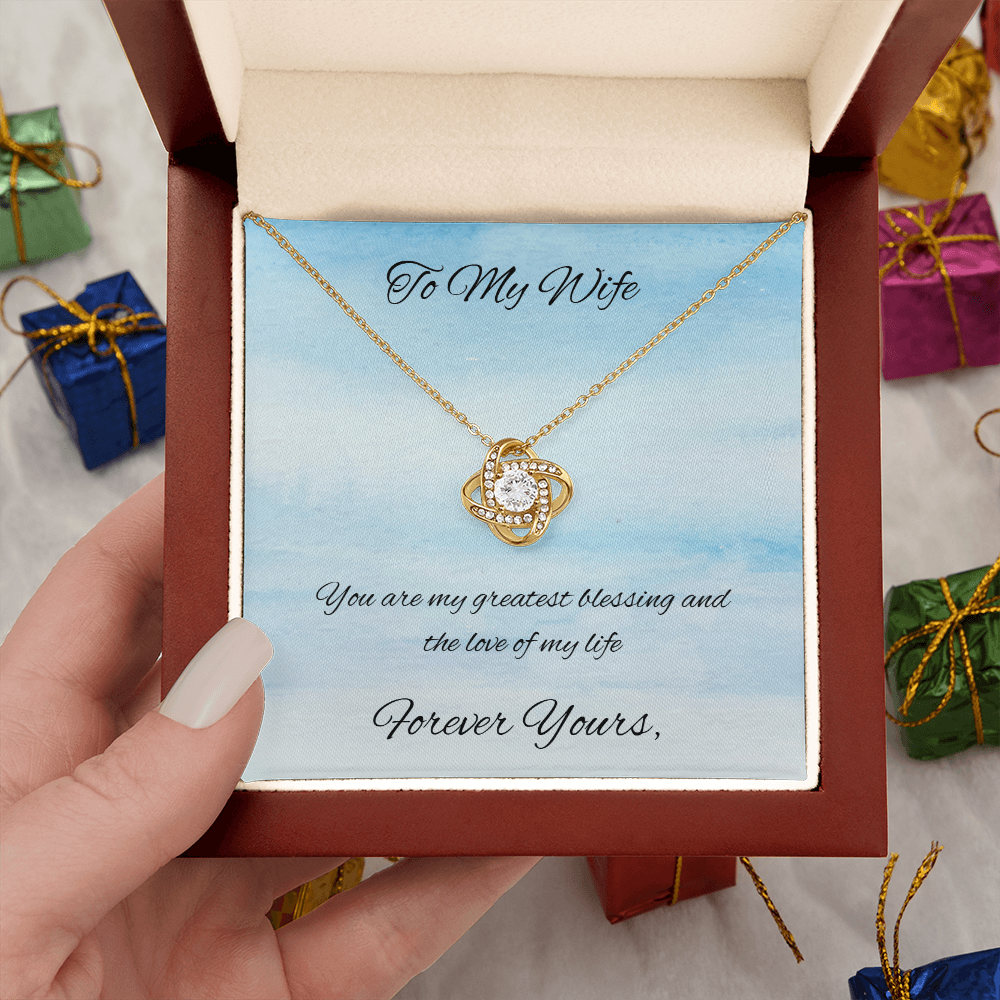 Love Knot Necklace Gift for Wife / Forever Yours
