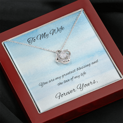 Love Knot Necklace Gift for Wife / Forever Yours