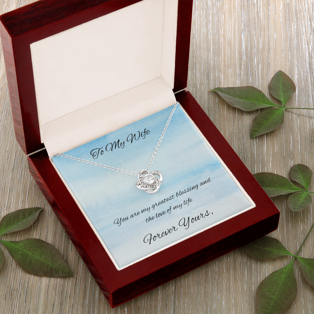 Love Knot Necklace Gift for Wife / Forever Yours