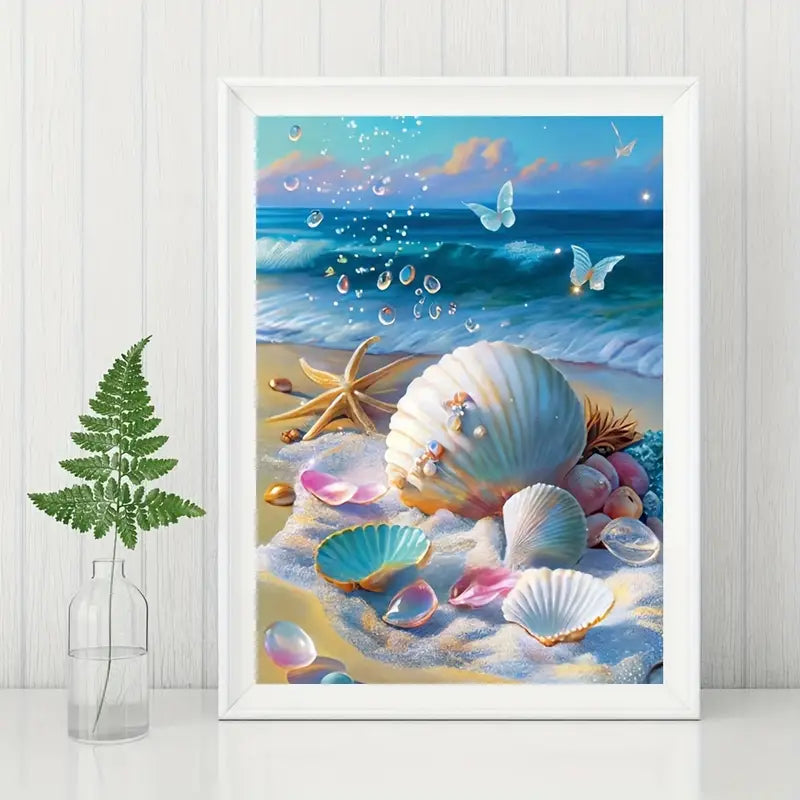 Beach Diamond Painting Kits - 5D DIY Seashell Art