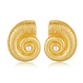 Golden Nautilus Earrings