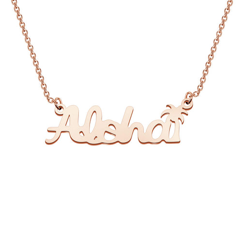Aloha Script Necklace